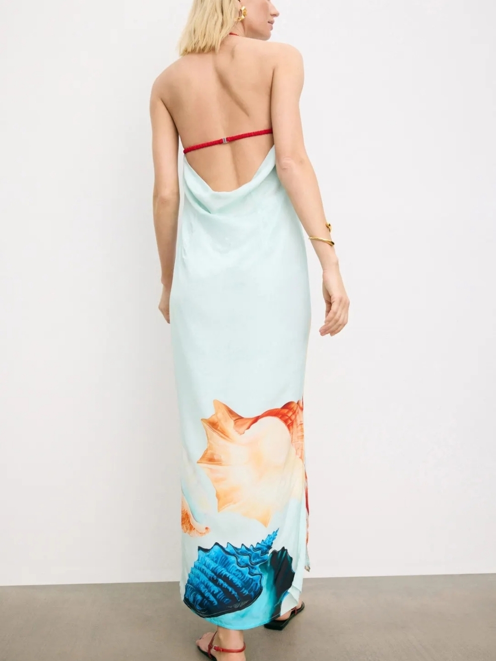 MUMA WORLD Murex Mist Vega Silk Dress Size Large - Picture 2 of 10